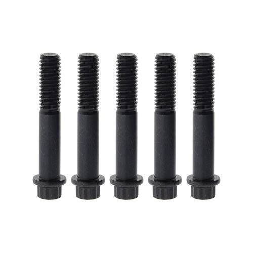 Feuling FE-ARP208 ARP Pully Bolts 12 Point Black 7/16" x 2.50" (5 Pack)