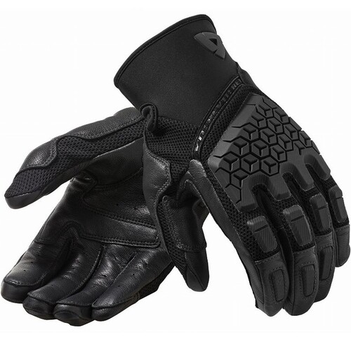 REV'IT! Caliber Black Gloves [Size:SM]