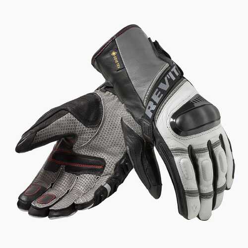 REV'IT! Dominator 3 GTX Light Grey/Anthracite Gloves [Size:SM]