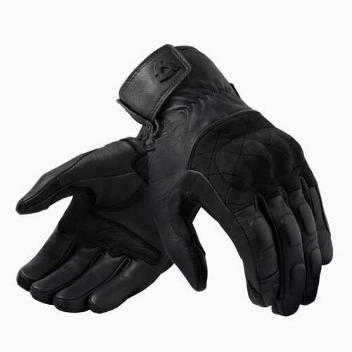 REV'IT! Tracker Black Gloves [Size:SM]