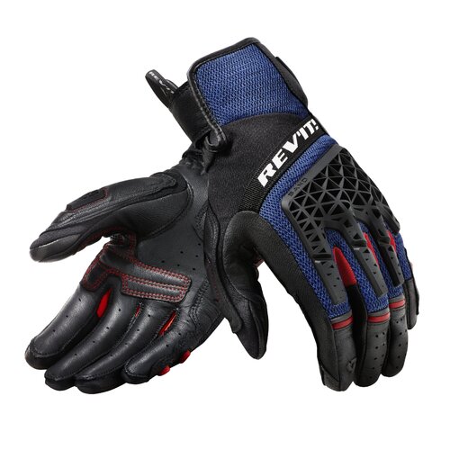 REV'IT! Sand 4 Black/Blue Gloves [Size:SM]