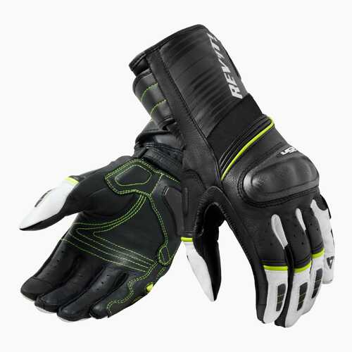 REV'IT! RSR 4 Black/Neon Yellow Gloves [Size:SM]