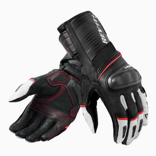 REV'IT! RSR 4 Black/White Gloves [Size:SM]