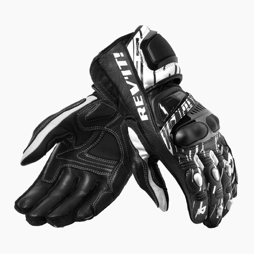 REV'IT! Quantum 2 White/Black Gloves [Size:SM]