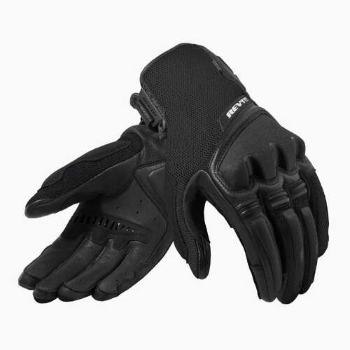 REV'IT! Duty Black Womens Gloves [Size:SM]