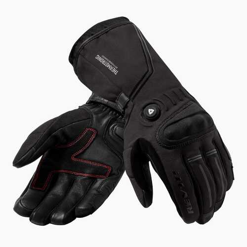 REV'IT! Liberty H2O Black Heated Gloves [Size:SM]