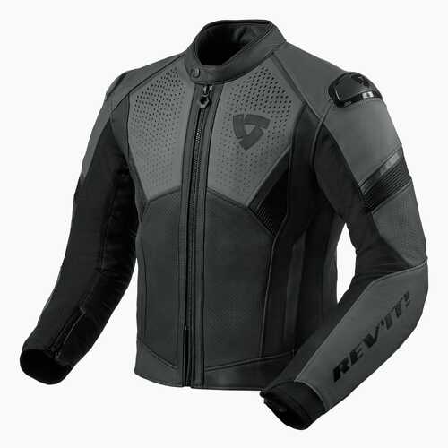REV'IT Matador Black/Anthracite Leather Jacket [Size:48]