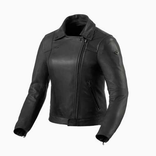 REV'IT! Liv Black Womens Leather Jacket [Size:34]