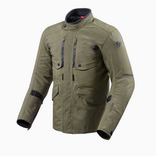 REV'IT! Trench GTX Dark Green Textile Jacket [Size:MD]