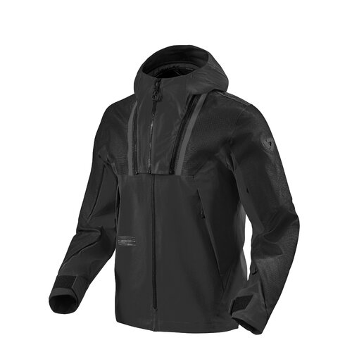REV'IT! Component H2O Black Textile Jacket [Size:SM]