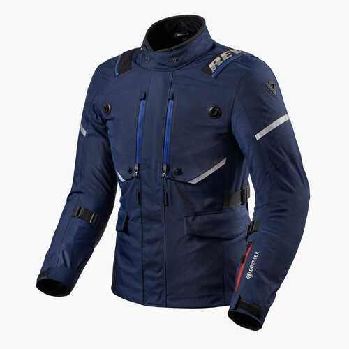 REV'IT! Vertical GTX Dark Blue Textile Jacket [Size:SM]