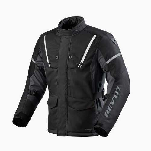 REV'IT! Horizon 3 H2O Black/White Textile Jacket [Size:SM]