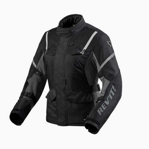 REV'IT! Horizon 3 H2O Black/White Womens Textile Jacket [Size:36]