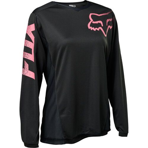 Fox Blackout Black/Pink Womens Jersey [Size:2XL]
