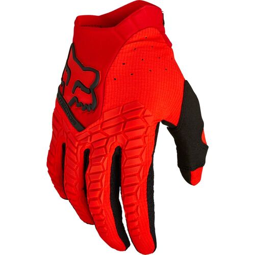 Fox 2023 Pawtector Fluro Red Gloves [Size:LG]
