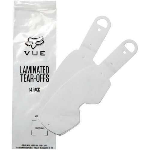 Fox Laminated Clear Tear Offs for Vue Goggles
