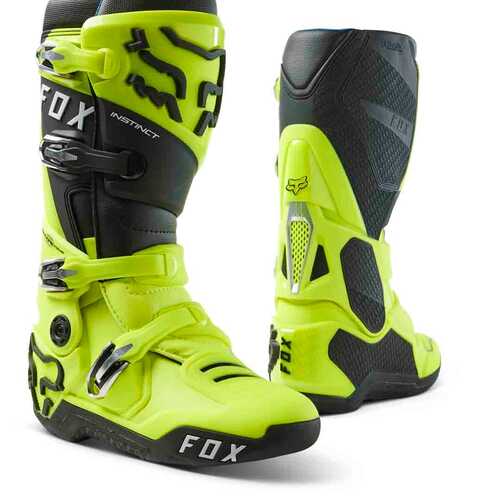 Fox 2023 Instinct 2.0 Fluro Yellow Boots [Size:8]