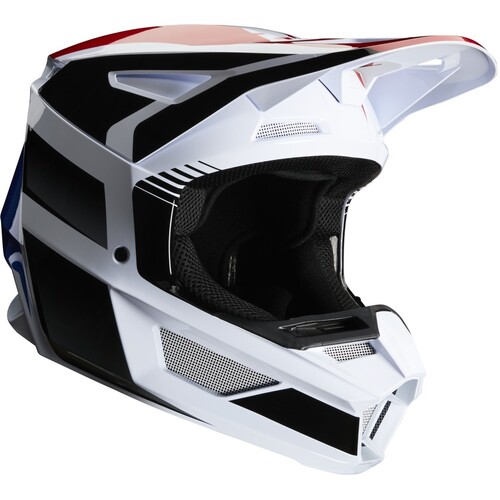 Fox 2020 V2 Hayl Blue/Red Youth Helmet [Size:SM]
