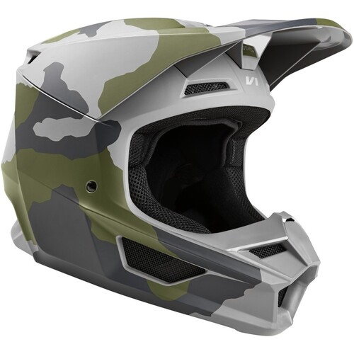 Fox 2020 V1 Przm Camo Youth Helmet [Size:SM]