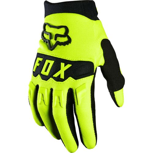 Fox 2023 Dirtpaw Fluro Yellow Youth Gloves [Size:XS]