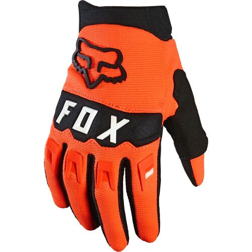 Fox 2023 Dirtpaw Fluro Orange Youth Gloves [Size:XS]