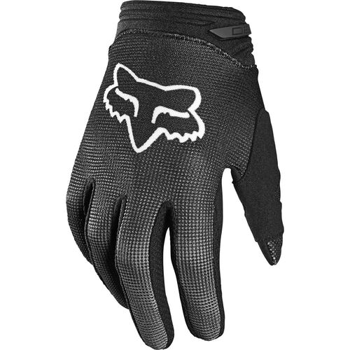 Fox 180 Oktiv Black/White Youth Girls Gloves [Size:SM]