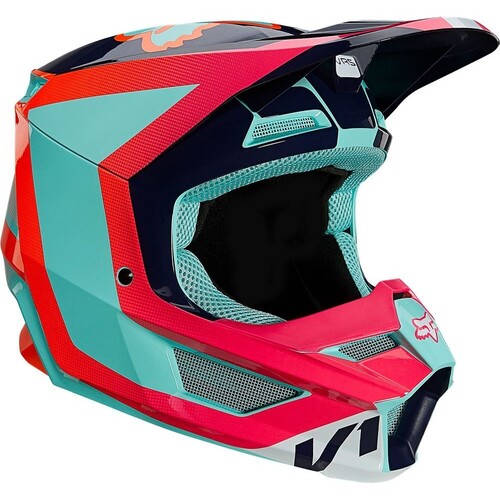Fox V1 Voke Aqua Youth Helmet [Size:SM]