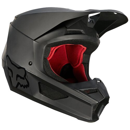 Fox V1 Matte Black Youth Helmet [Size:SM]