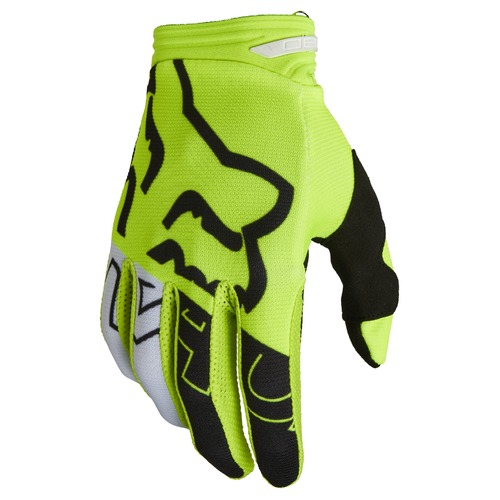 Fox 180 Skew Fluro Yellow Gloves [Size:SM]