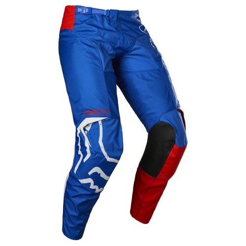 Fox 180 Skew White/Blue/Red Youth Pants [Size:28]