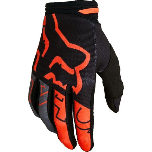 Fox 180 Skew Steel Grey Youth Gloves [Size:SM]