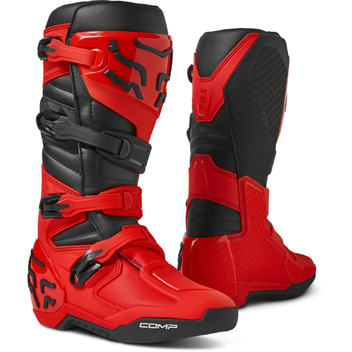 Fox 2023 Comp Fluro Red Boots [Size:8]