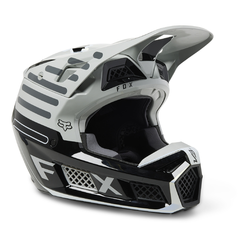 Fox 2023 V3 RS Ryaktr Steel Grey Helmet [Size:MD]