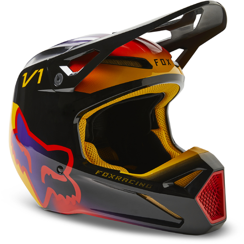 Fox 2023 V1 Toxsyk Black Helmet [Size:XS]