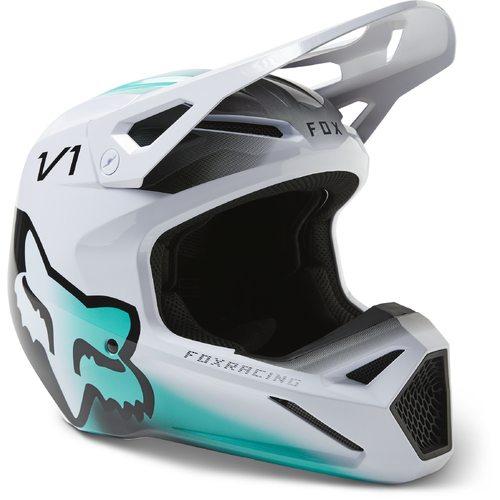 Fox 2023 V1 Toxsyk White Helmet [Size:XL]