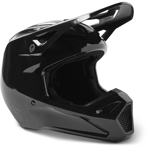 Fox 2023 V1 Solid Black Helmet [Size:XS]