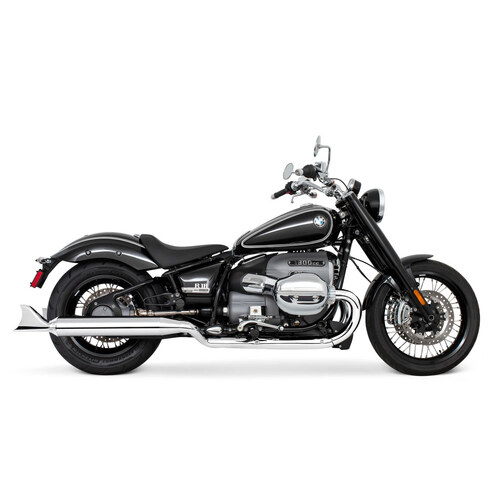 Freedom Performance FPE-BM00182 4.5" Two-Step Slip-On Mufflers Chrome w/Sharktail Tips for BMW R-18 21-Up
