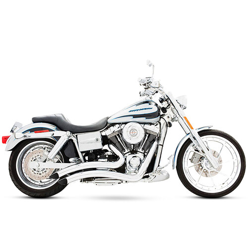 Freedom Performance Exhaust FPE-HD00258 Sharp Curve Radius Exhaust System Chrome for Dyna 91-05