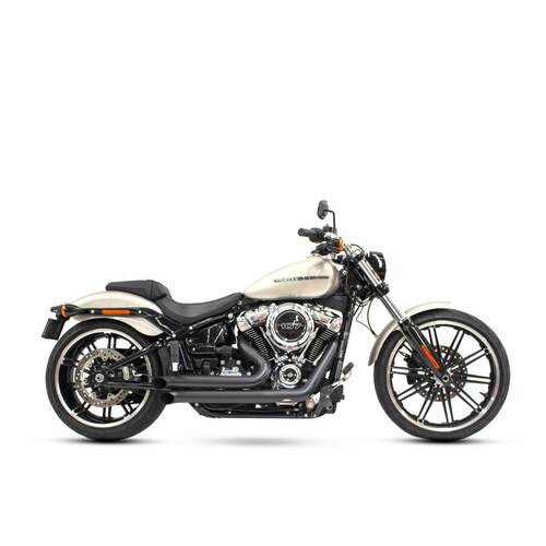 Freedom Performance Exhaust FPE-HD00740 Declaration Turnouts Exhaust System Black for Softail 18-Up