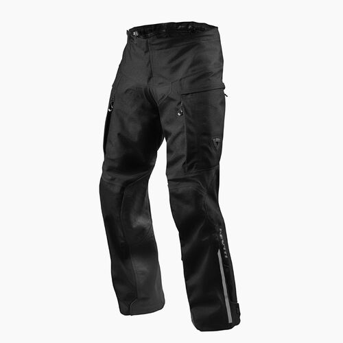 REV'IT! Component H2O Black Short Leg Textile Pants [Size:MD]