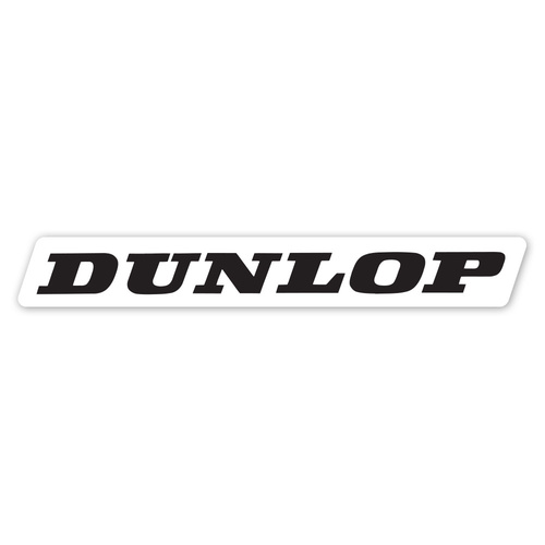 Factory Effex Dunlop White/Black Stickers (5 Pack)