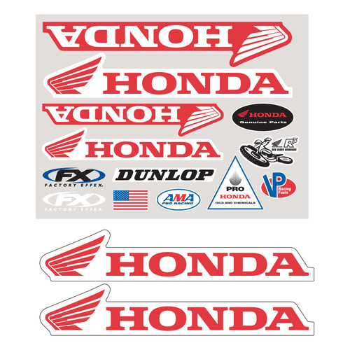 Factory Effex Honda Iron-On Rider Gear Kit