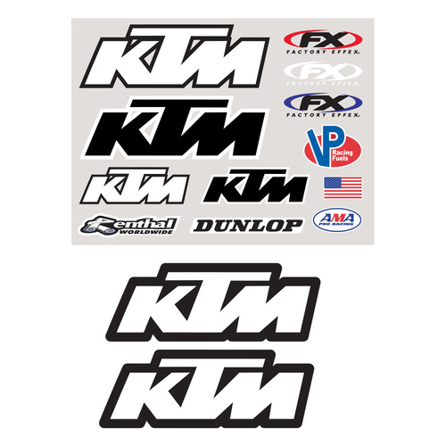 Factory Effex KTM Iron-On Rider Gear Kit