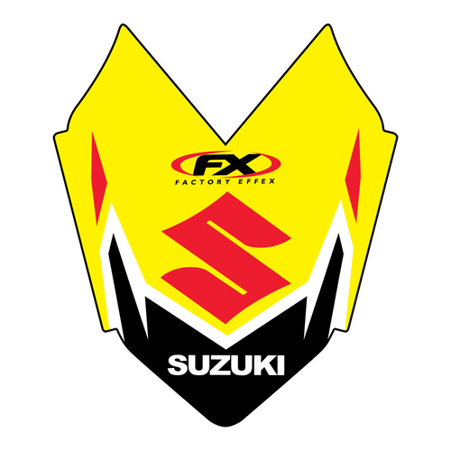 Factory Effex Front Fender Tip Decal for Suzuki RM-Z250/450 08-10