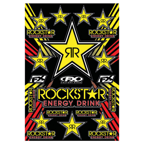 Factory Effex Rockstar Energy Sponsor Sticker Sheet
