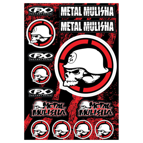 Factory Effex Metal Mulisha 2 Sponsor Sticker Sheet