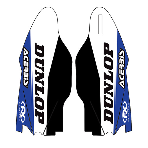 Factory Effex Fork Guard Black/Blue/White Decals for Yamaha YZ80/85 93-18