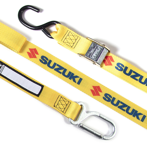 Factory Effex Suzuki 1.5" Carabiner Tie-Downs Yellow