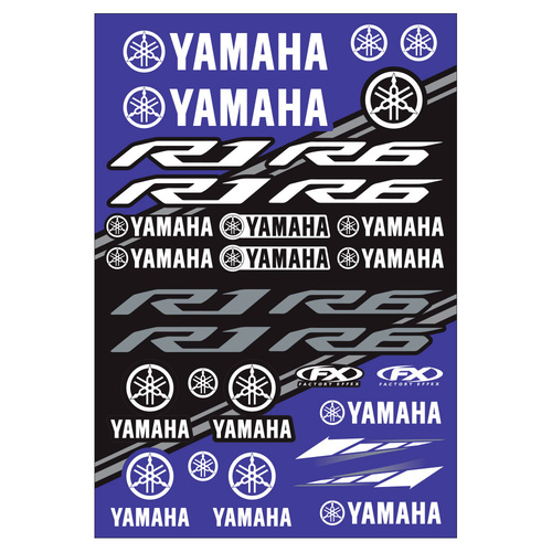Factory Effex Yamaha Sport Bike OEM Sticker Sheet