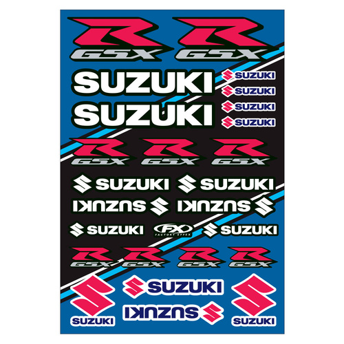 Factory Effex Suzuki Sport Bike OEM Sticker Sheet